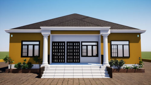 Très bon plan de maison de 3 chambres salon – Image 3