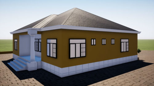 Très bon plan de maison de 3 chambres salon – Image 4