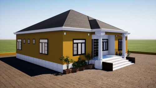 Très bon plan de maison de 3 chambres salon – Image 5