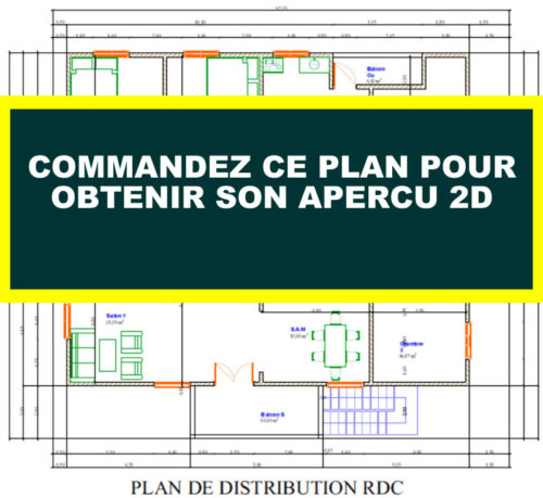 Plan de maison R+1 avec 2 appartements à l'étage – Image 11