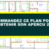 Plan de maison moderne de 4 chambres salon – Image 7