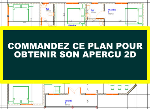 Plan de maison moderne de 4 chambres salon – Image 7