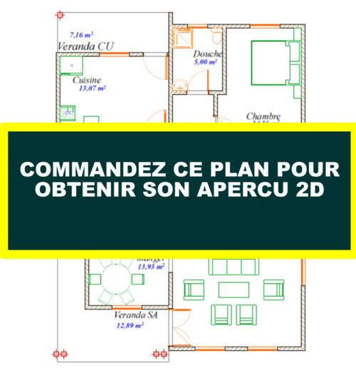 Plan de duplex simple et confortable 5 chambres un salon – Image 9