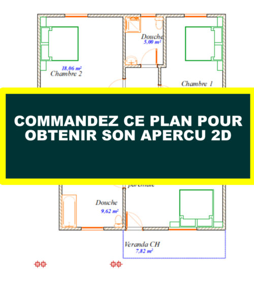 Plan de duplex simple et confortable 5 chambres un salon – Image 10