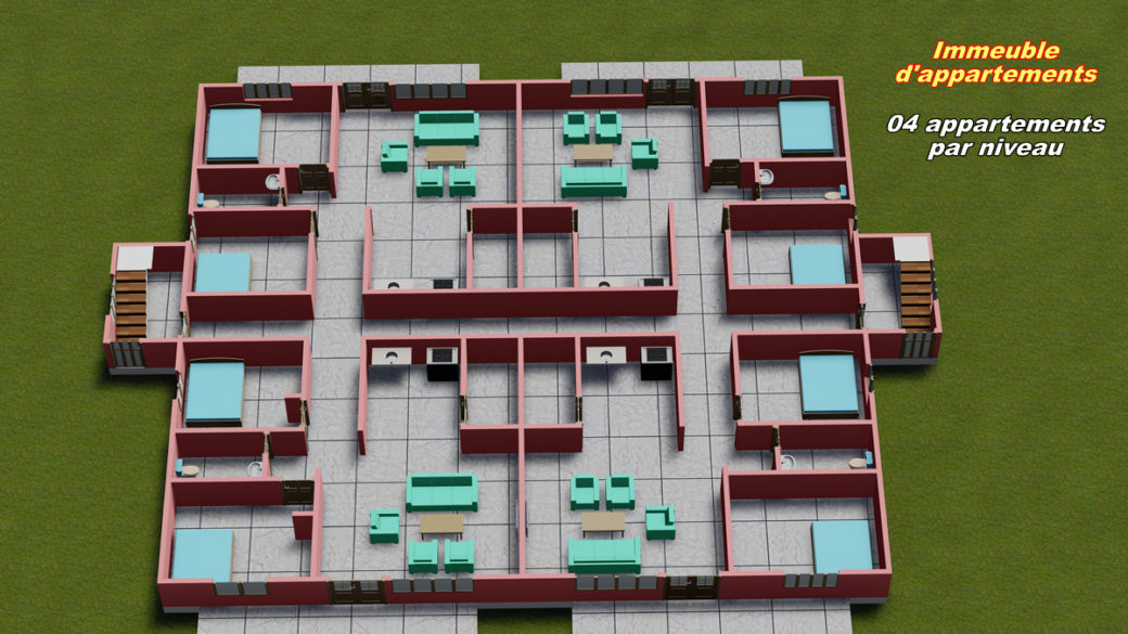 Immeuble d'appartements meublés